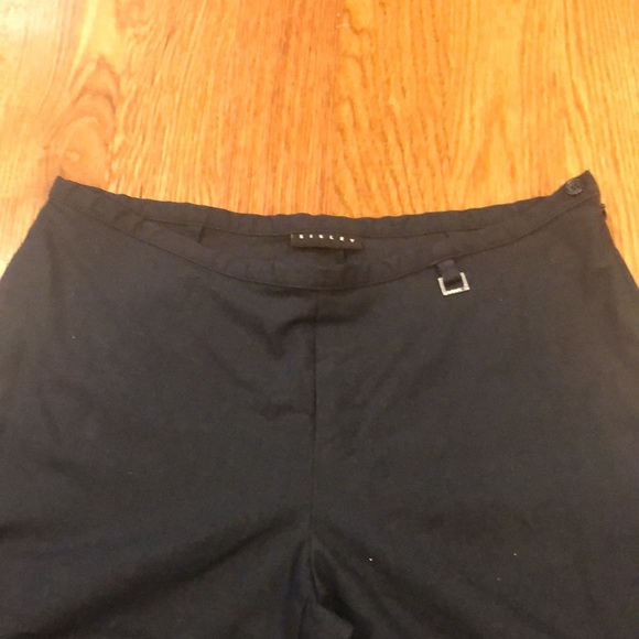 Ash black pants, casual work, zipper on the side with button. Wide leg no flare. - Picture 3 of 8